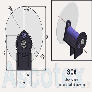 Bộ căng chống dối dây Ascotex SC6 Anti-snarl Tensioner